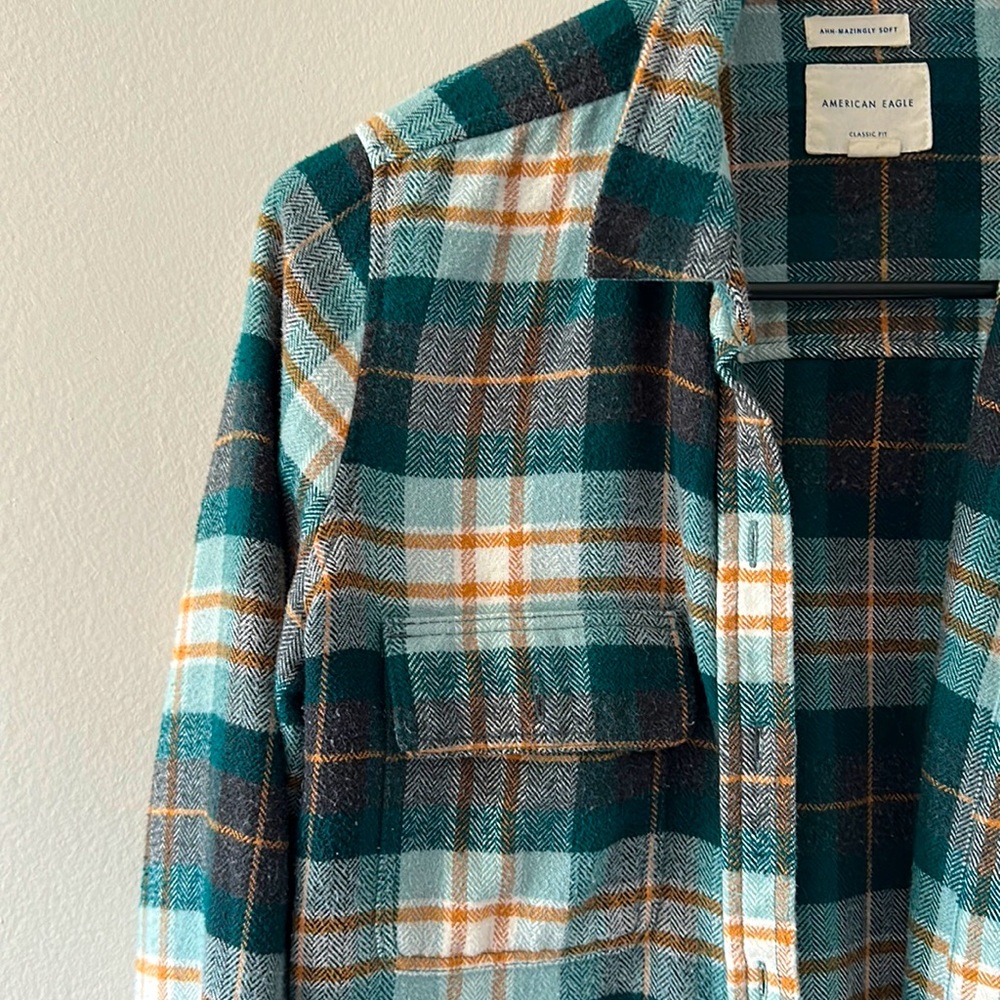 🍂American Eagle AE Fall Flannel Amazingly Soft - Small